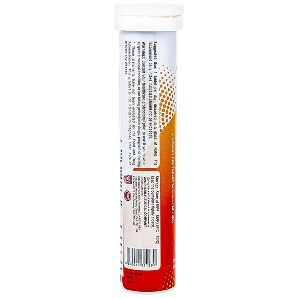 Hình ảnh Viên sủi Optimax Immunity Booster Vid-Fighter tăng cường sức đề kháng cho cơ thể (20 viên)