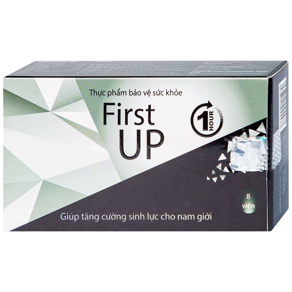 Hình ảnh Viên ngậm First Up 1 Hour hỗ trợ tăng cường sinh lực cho nam giới (2 vỉ x 4 viên)