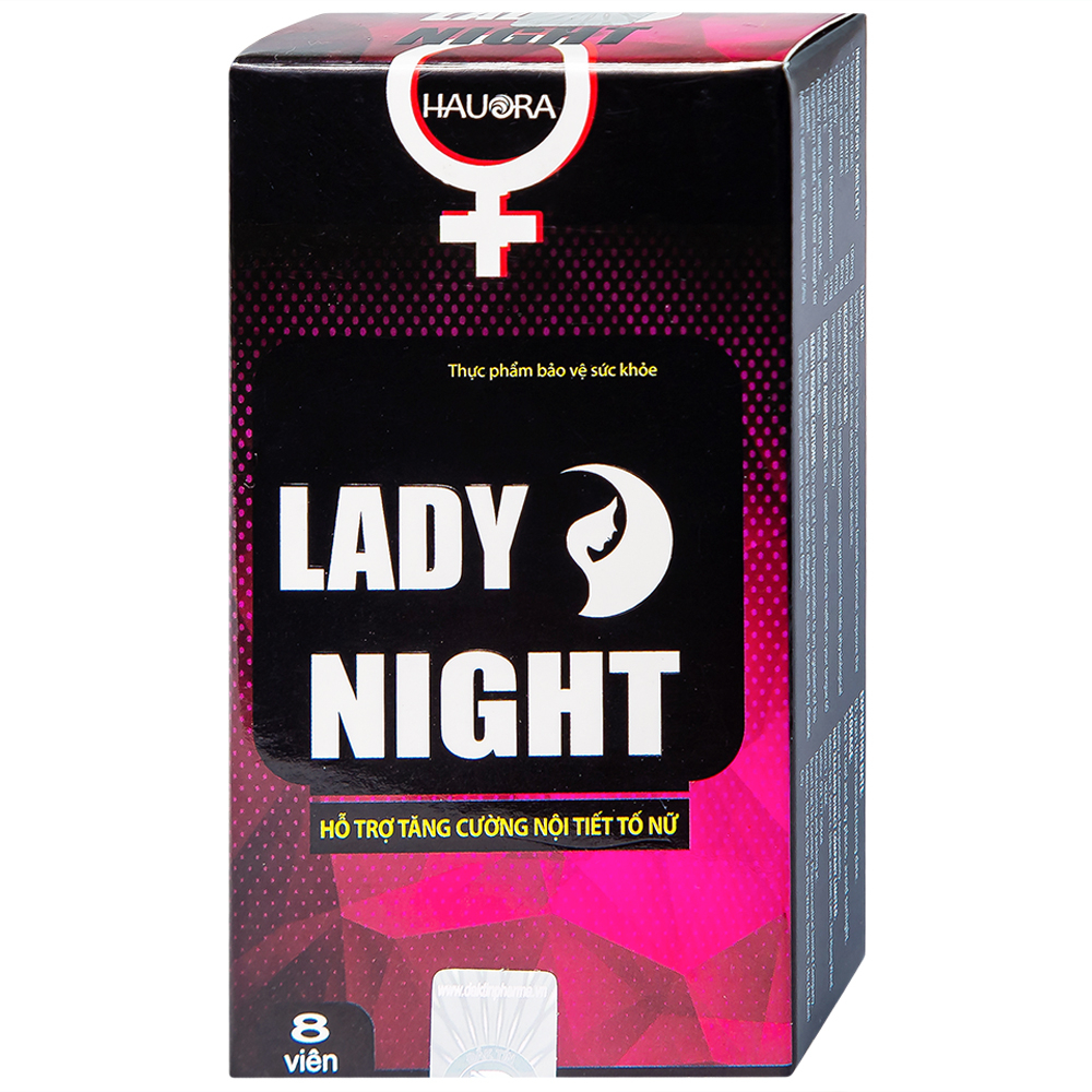 Hình ảnh Viên ngậm Lady Night Đắk Tín hỗ trợ tăng cường nội tiết tố nữ (2 vỉ x 4 viên)