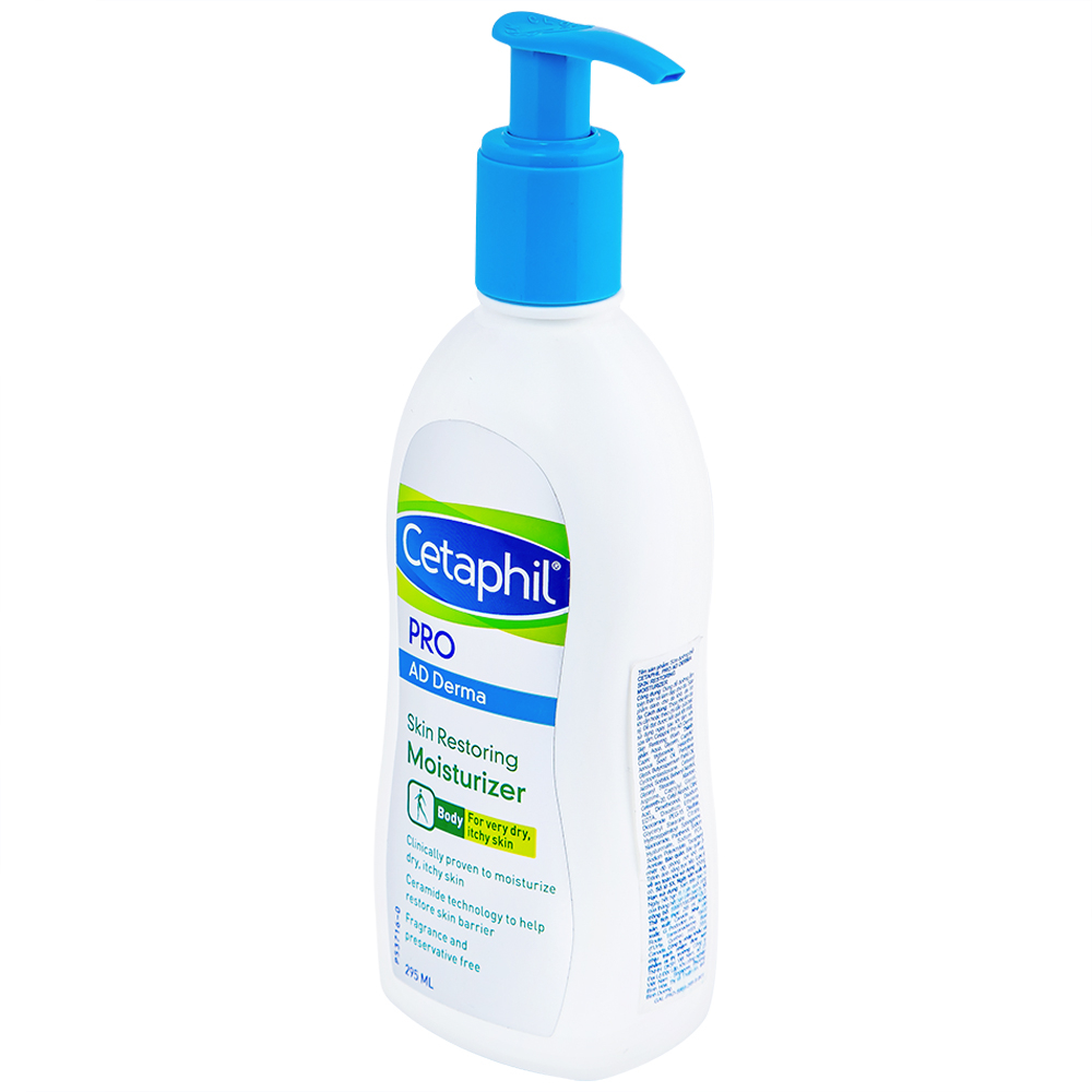 Hình ảnh Sữa dưỡng thể Cetaphil Pro Ad Derma Skin Restoring Moisturizer dành cho da khô, da cơ địa (295ml)