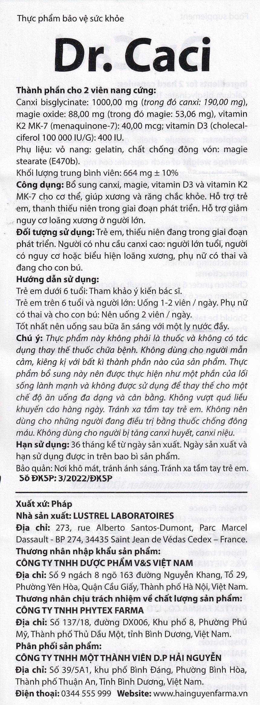 Hình ảnh Viên uống Dr. Caci Ocavill giúp xương và răng chắc khỏe (60 viên)