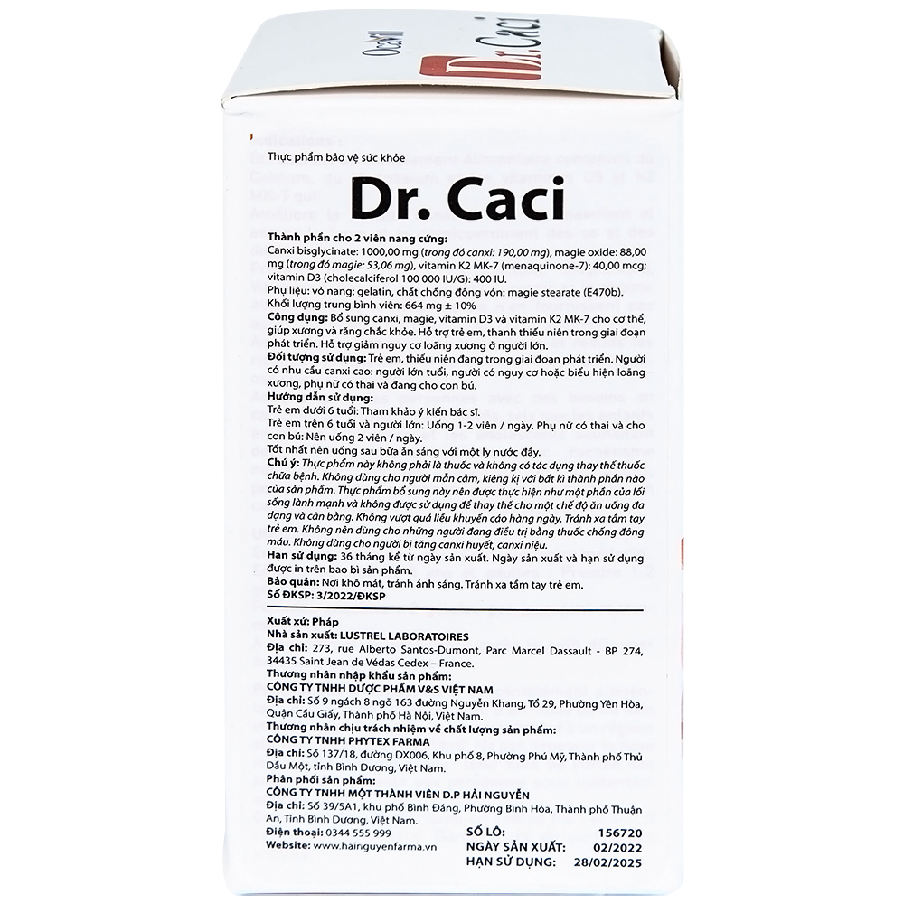 Hình ảnh Viên uống Dr. Caci Ocavill giúp xương và răng chắc khỏe (60 viên)