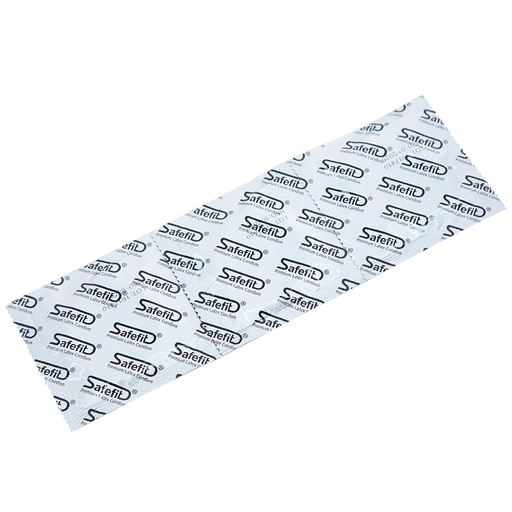 Hình ảnh Bao cao su Safefit Comfortable S52 không mùi khó chịu, độ bền cao, khả năng co giãn tốt, chất bôi trơn (3 cái)