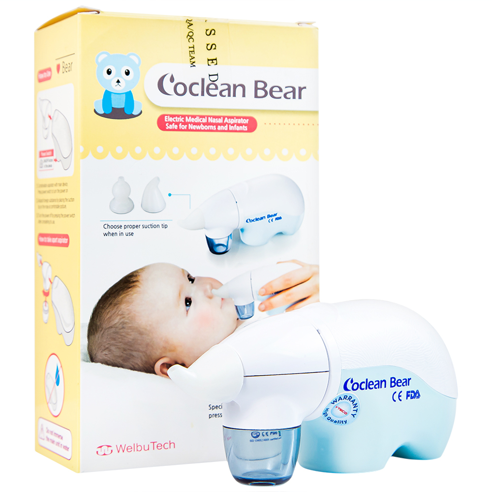 Hình ảnh Máy hút mũi điện tử Co-Clean Bear COBR-100 giúp vệ sinh mũi một cách nhanh chóng và hiệu quả