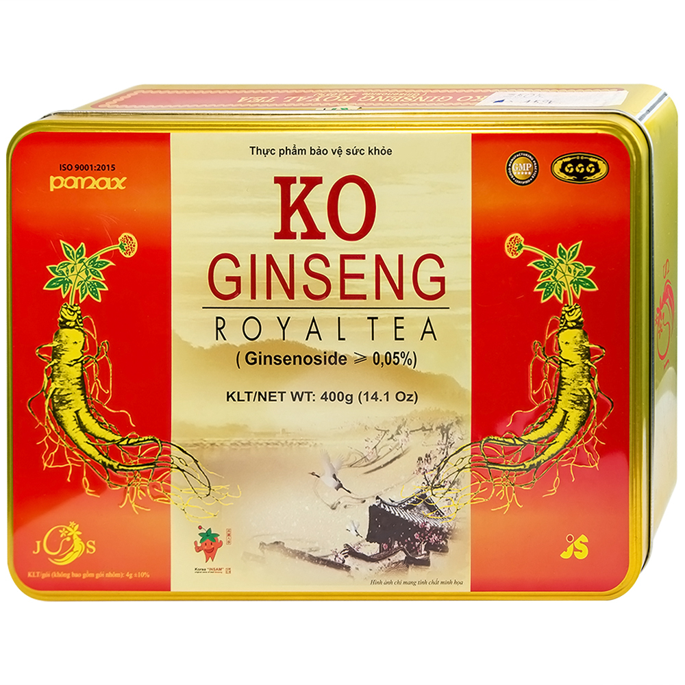 Hình ảnh Trà nhân sâm KO Ginseng Royal Tea tăng cường sức khỏe, nâng cao sức đề kháng (10 hộp lẻ x 10 gói x 400g)