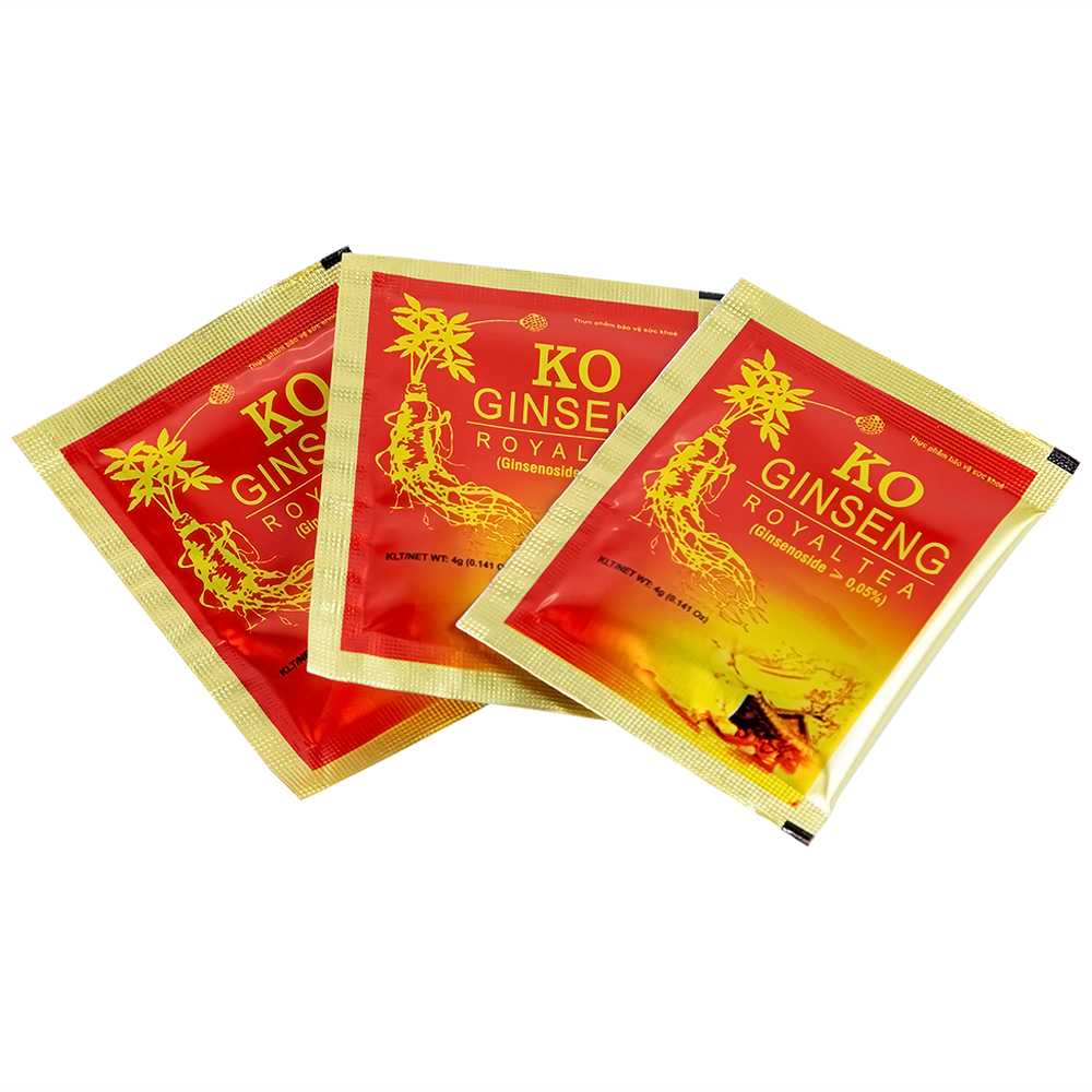 Hình ảnh Trà nhân sâm KO Ginseng Royal Tea tăng cường sức khỏe, nâng cao sức đề kháng (10 hộp lẻ x 10 gói x 400g)