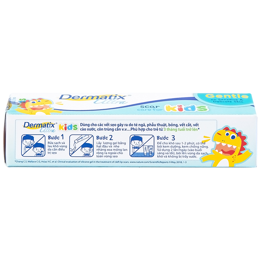 Hình ảnh Gel trị sẹo Dermatix Ultra Scar Care For Kids Menarini phù hợp cho trẻ từ 3 tháng tuổi trở lên (5g)
