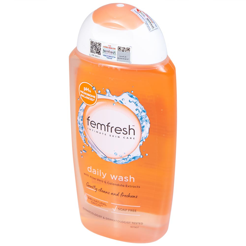 Hình ảnh Dung dịch vệ sinh phụ nữ Femfresh Daily Wash làm sạch, khử mùi hôi, làm thơm vùng kín (250ml)