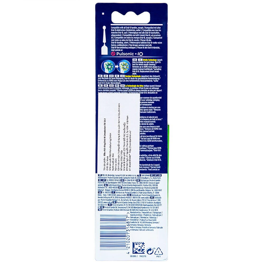 Hình ảnh Đầu chải răng Oral-B CrossAction EB 50-2