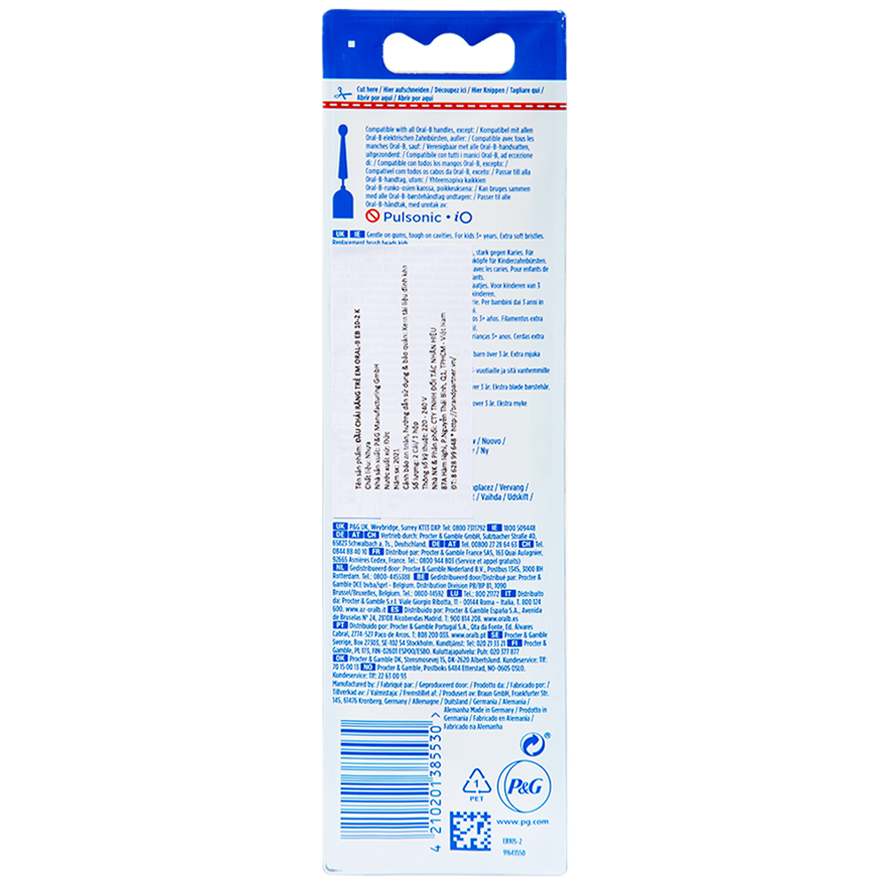 Hình ảnh Đầu chải răng trẻ em Oral-B EB 10-2 K