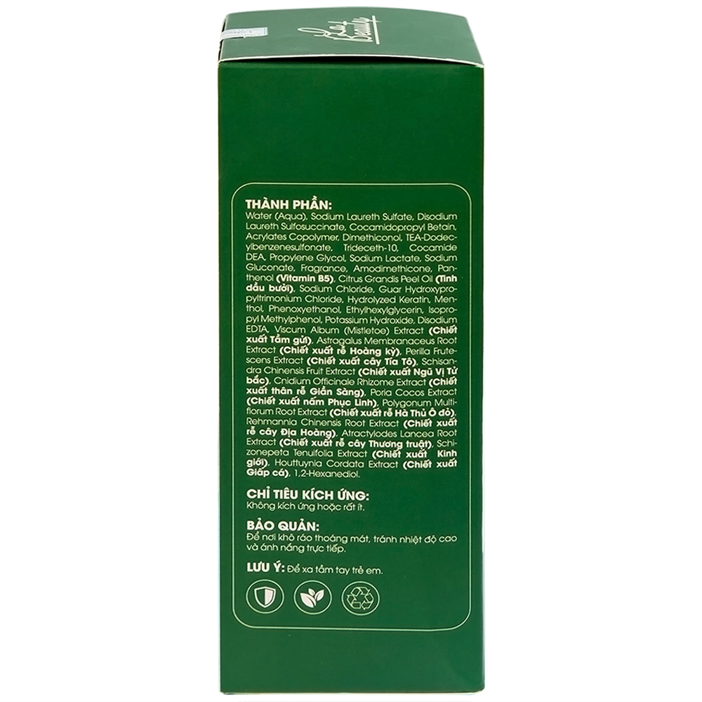 Hình ảnh Dầu gội thảo dược La Beauty loại bỏ dầu nhờn trên da đầu, ngăn nấm, gàu và giảm gãy rụng (250ml)