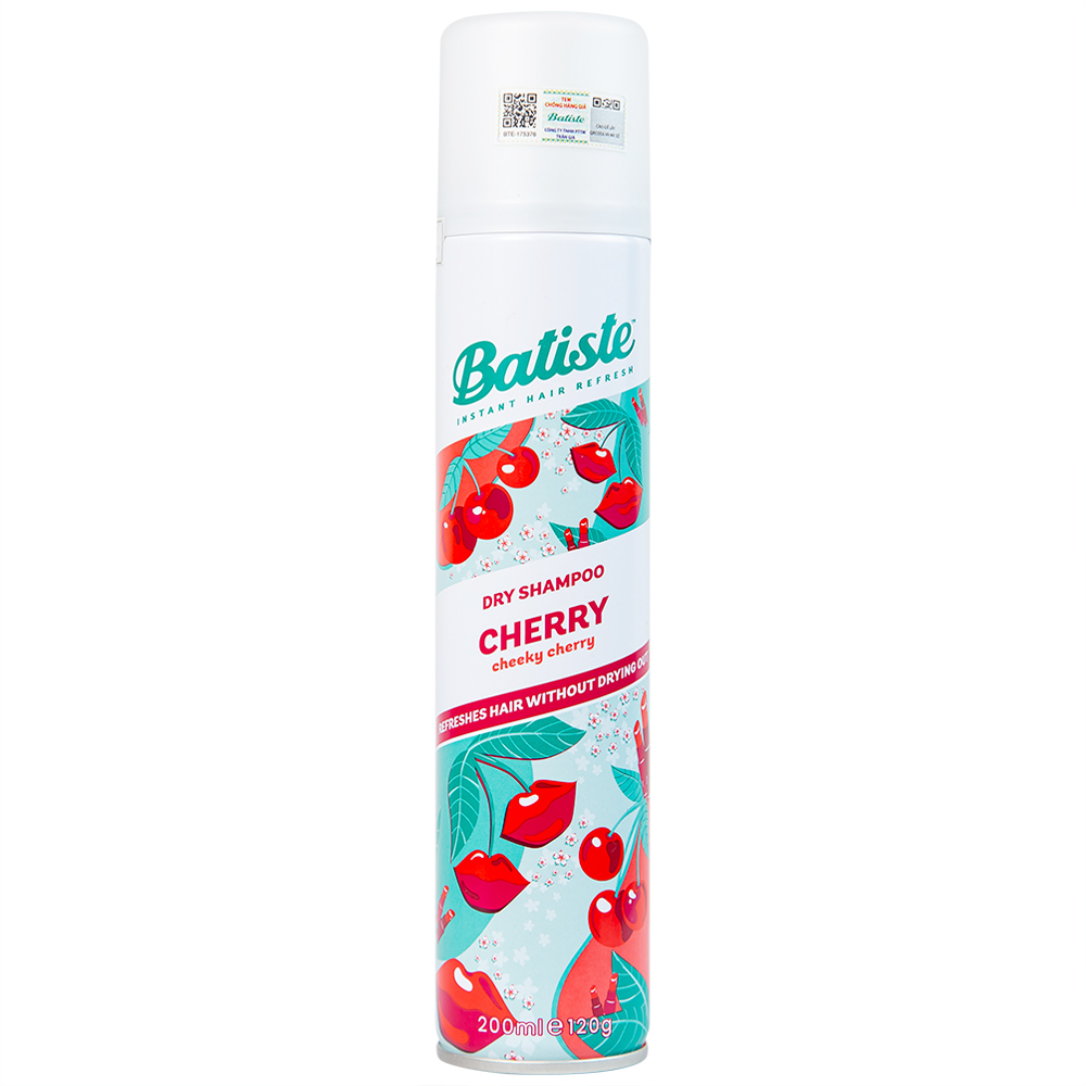 Hình ảnh Dầu gội khô Batiste hương anh đào Dry Shampoo Fruity And Cheeky Cherry (200ml)