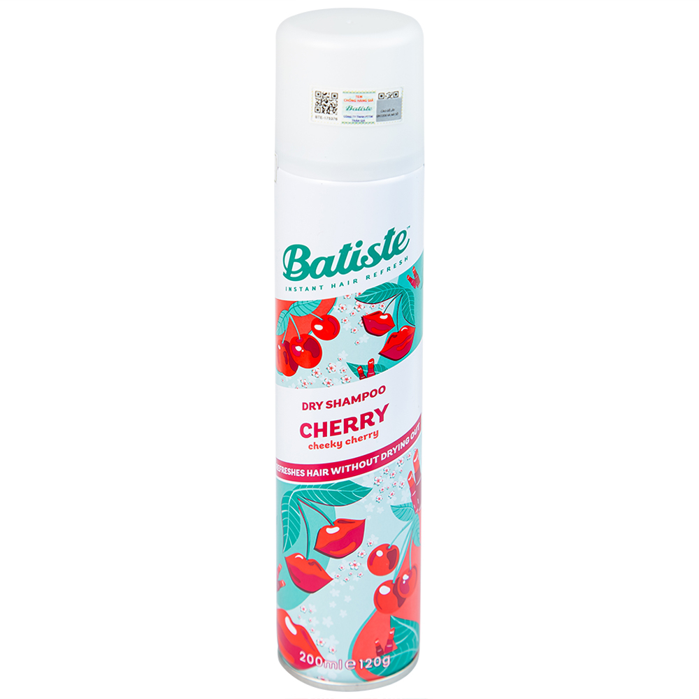 Hình ảnh Dầu gội khô Batiste hương anh đào Dry Shampoo Fruity And Cheeky Cherry (200ml)