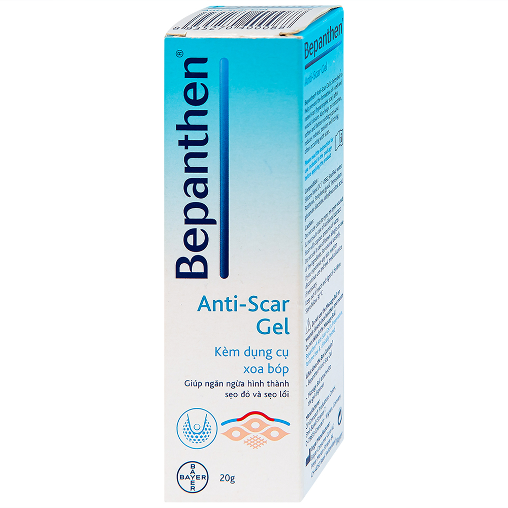 Hình ảnh Gel trị sẹo Bepanthen Anti-Scar ngăn ngừa hình thành sẹo đỏ và sẹo lồi (20g)