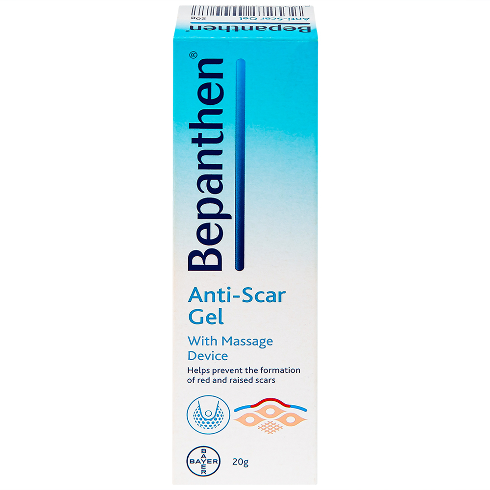 Hình ảnh Gel trị sẹo Bepanthen Anti-Scar ngăn ngừa hình thành sẹo đỏ và sẹo lồi (20g)