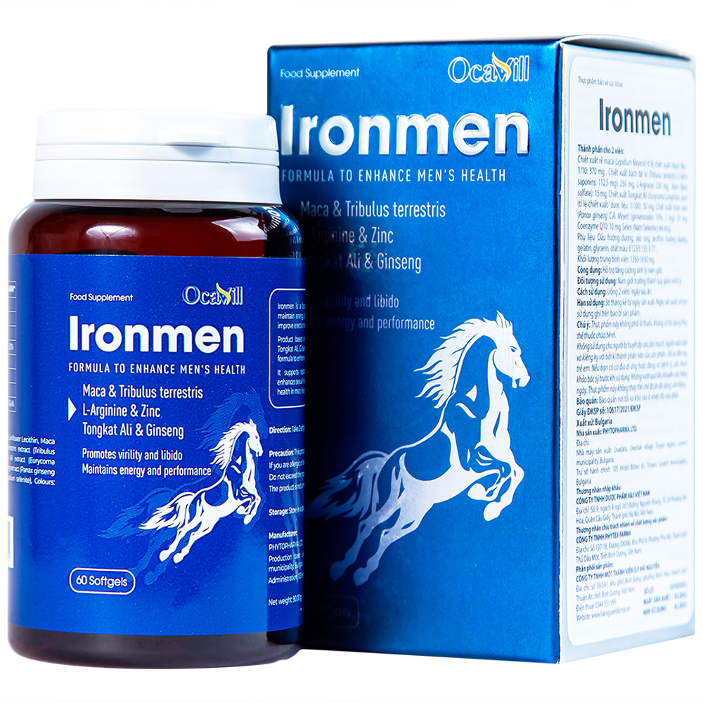 Viên uống Ironmen Ocavill hỗ trợ tăng cường sinh lý nam giới (60 viên)