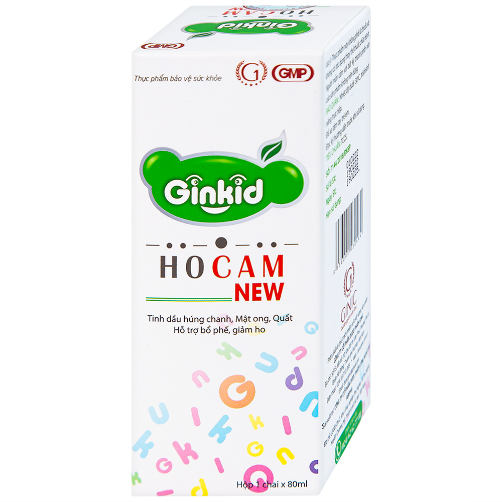 Hình ảnh Siro Ginkid Ho Cam NEW 80ml hỗ trợ bổ phế, giảm ho, nhuận phế