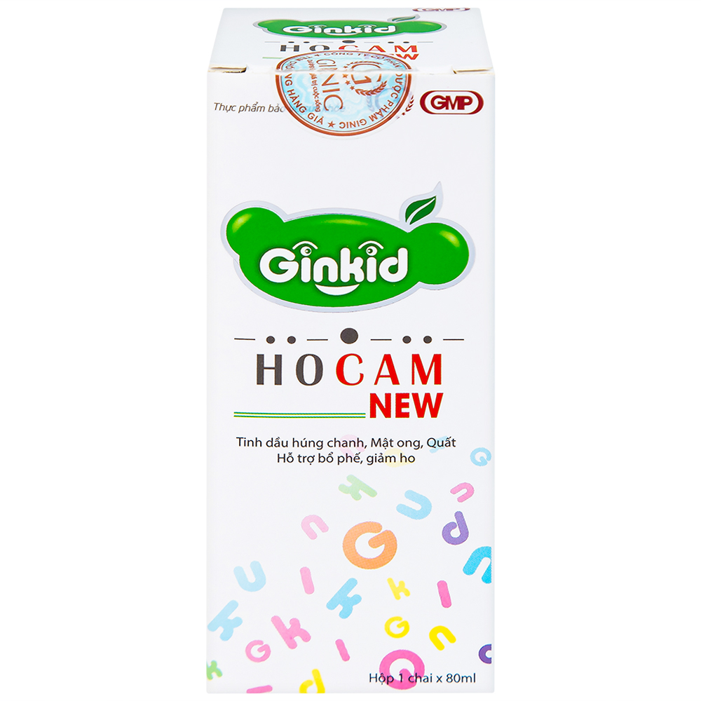 Hình ảnh Siro Ginkid Ho Cam NEW 80ml hỗ trợ bổ phế, giảm ho, nhuận phế
