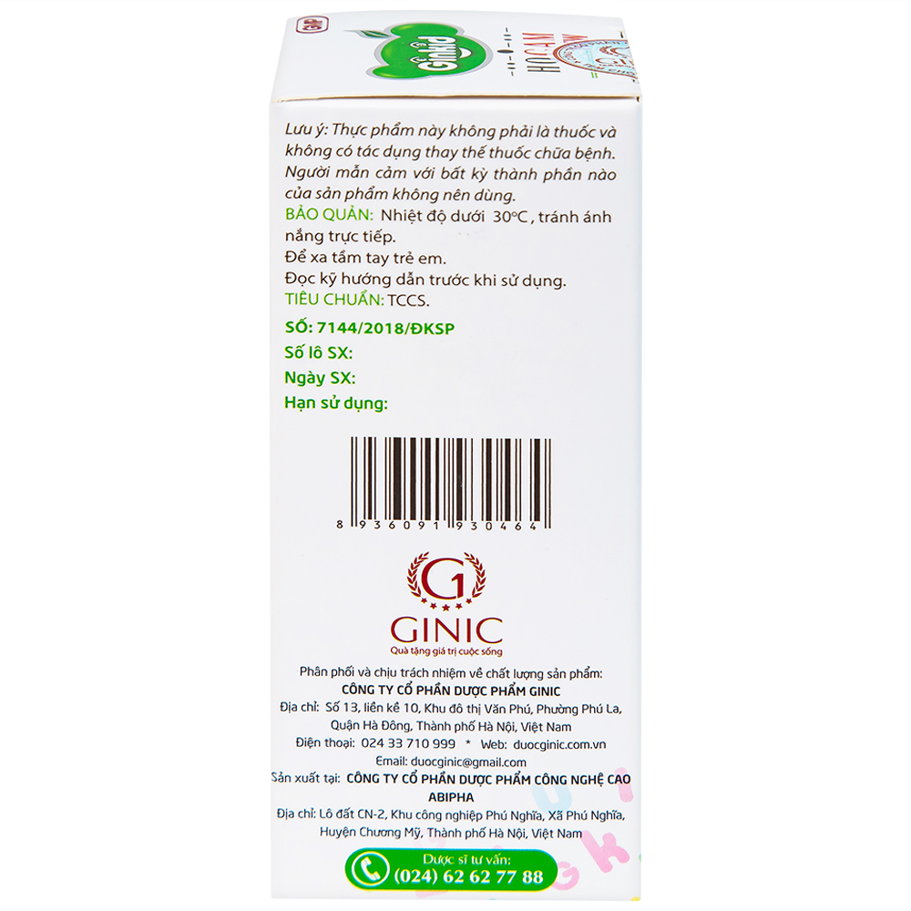 Hình ảnh Siro Ginkid Ho Cam NEW 80ml hỗ trợ bổ phế, giảm ho, nhuận phế