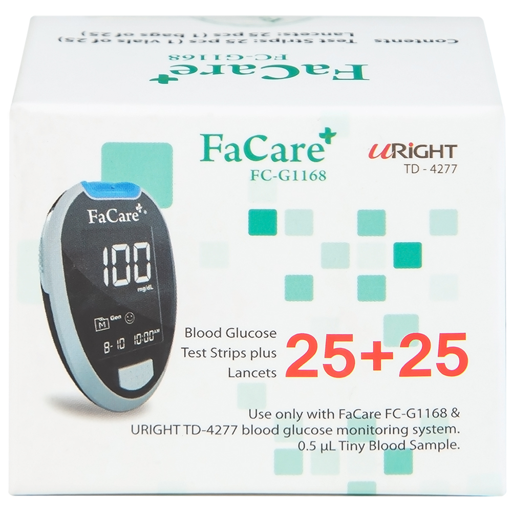 Hình ảnh Que thử đường huyết FaCare TD-4277 And FC-G168 (25 cái)