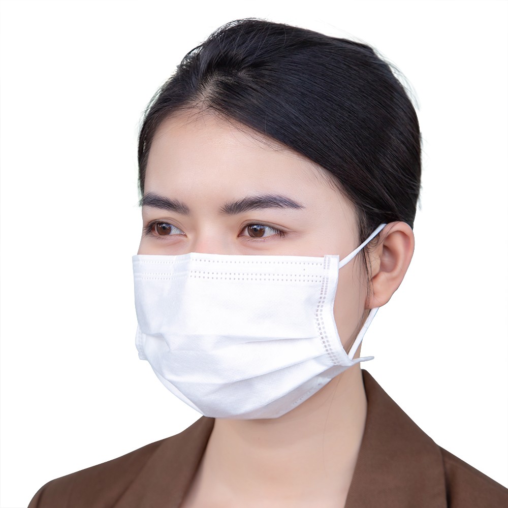 Hình ảnh Khẩu trang y tế ILT Liworldco màu trắng 4 lớp hỗ trợ ngăn khói, bụi, kháng khuẩn (50 cái)