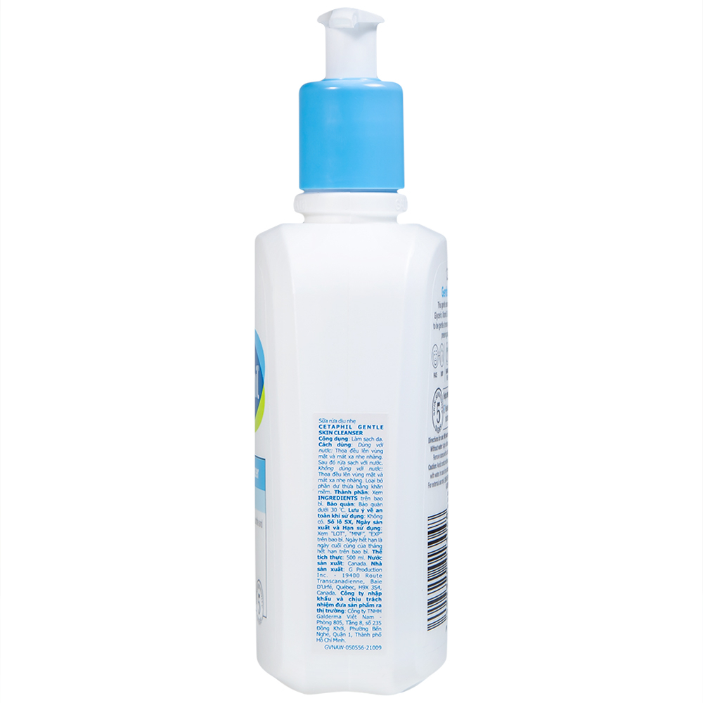 Hình ảnh Sữa rửa mặt dịu nhẹ Cetaphil Gentle Skin Cleanser cung cấp độ ẩm cho da (500ml)