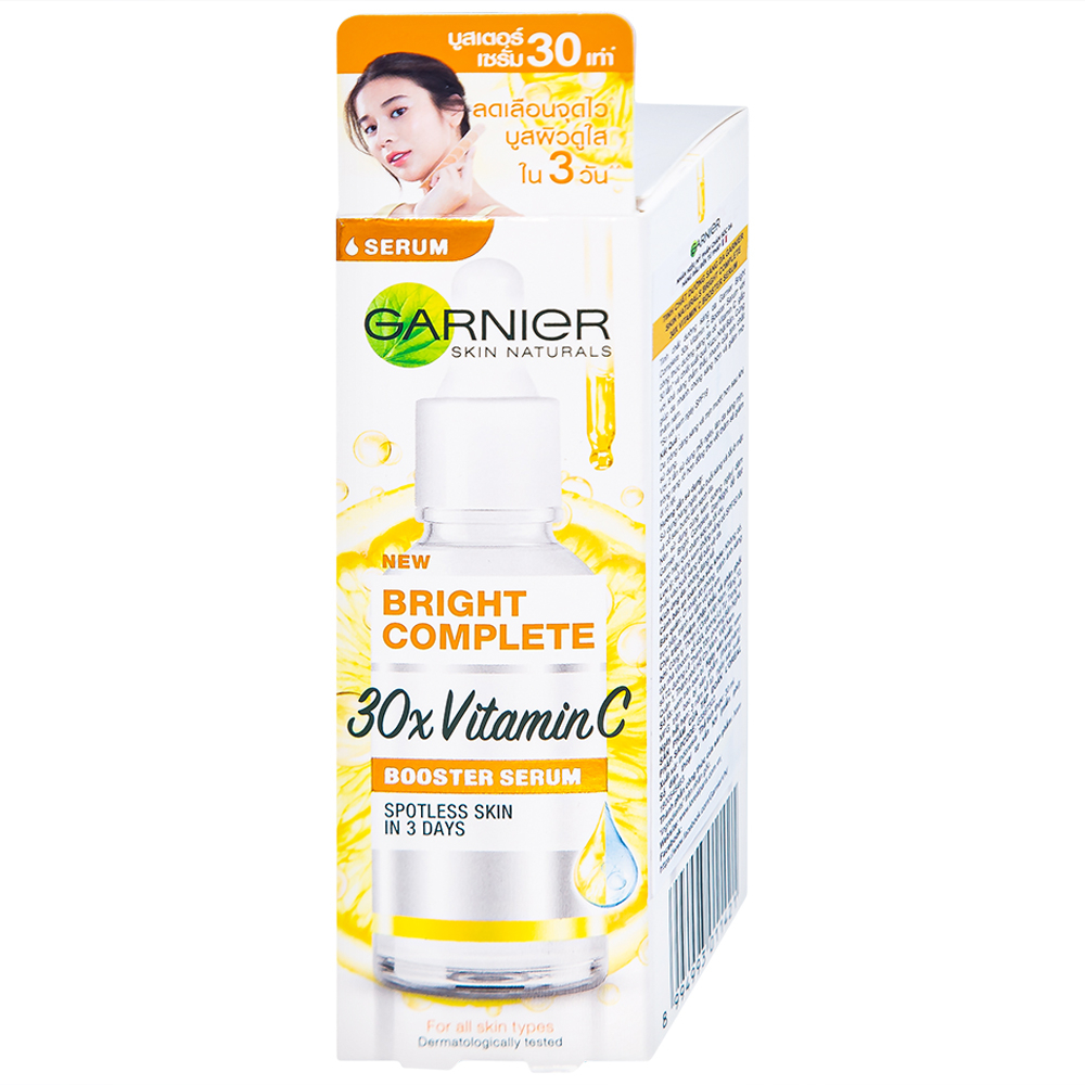 Hình ảnh Tinh chất dưỡng sáng da Garnier Skin Naturals Bright Complete 30x Vitamin C Booster Serum (30ml)