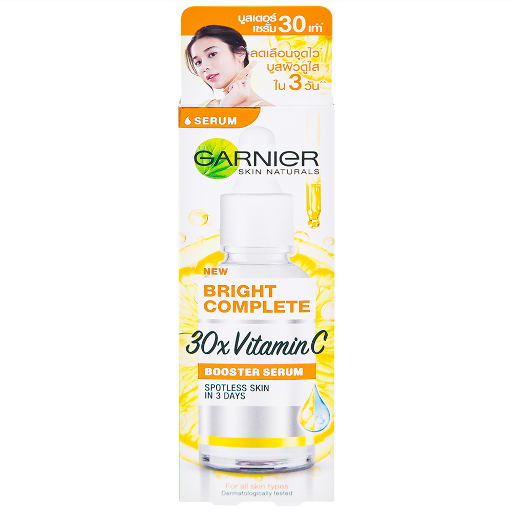 Hình ảnh Tinh chất dưỡng sáng da Garnier Skin Naturals Bright Complete 30x Vitamin C Booster Serum (30ml)