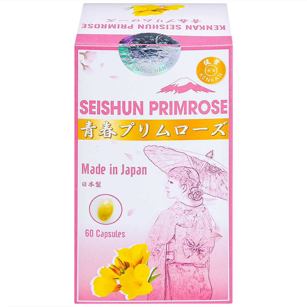 Hình ảnh Viên uống Kenkan Seishun Primrose cải thiện các triệu chứng của phụ nữ tiền mãn kinh (60 viên)