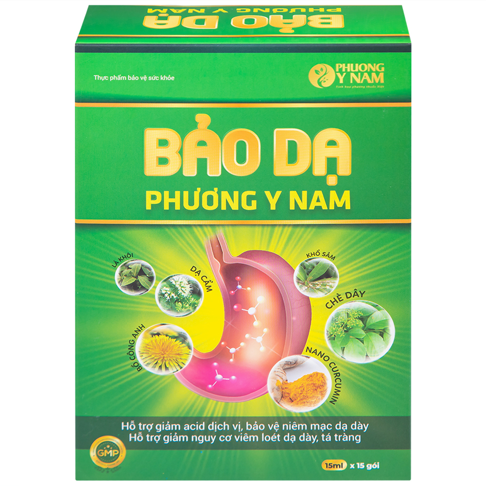 Hình ảnh Dung dịch Bảo Dạ Phương Y Nam hỗ trợ giảm acid dịch vị, bảo vệ niêm mạc dạ dày (15 gói x 15ml)