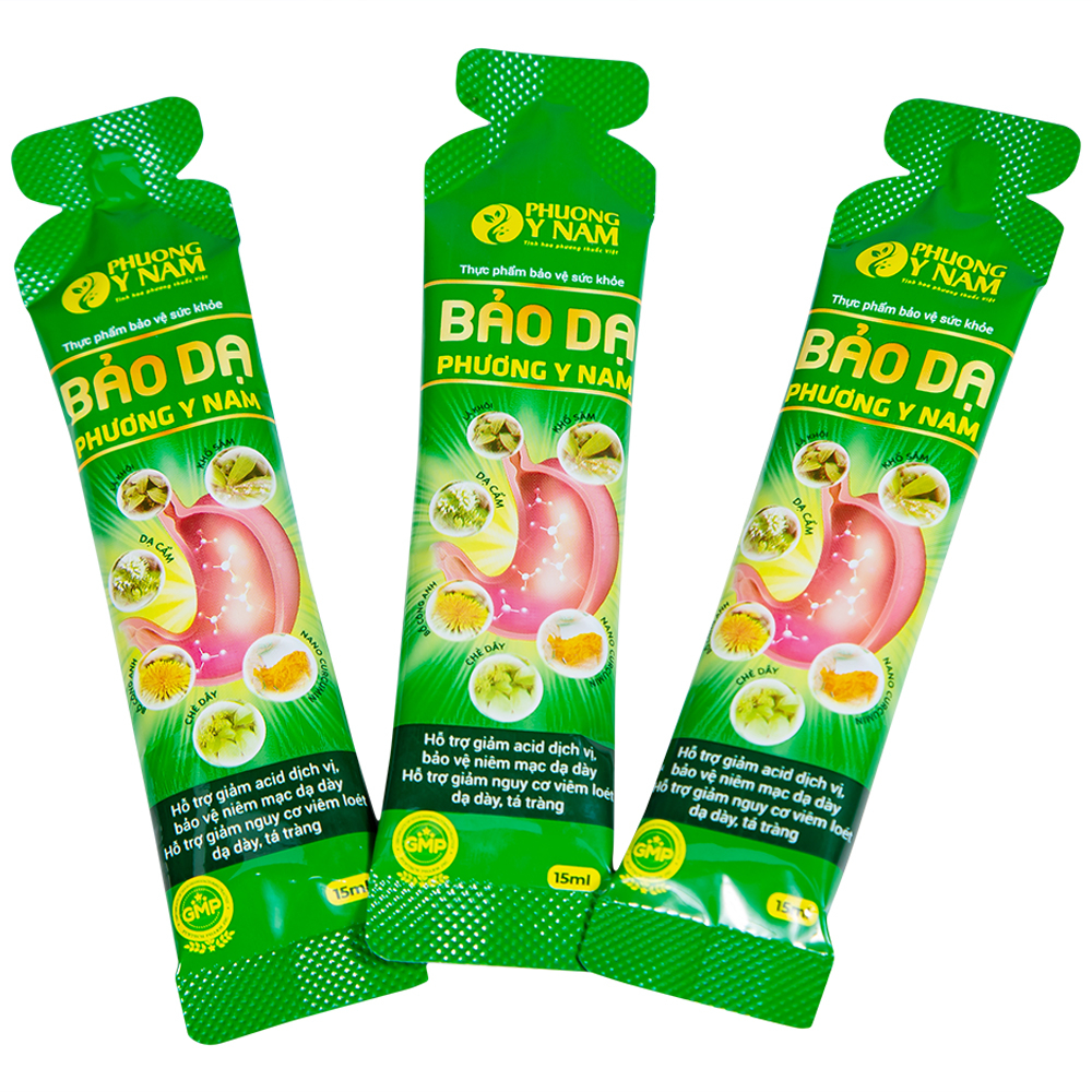Hình ảnh Dung dịch Bảo Dạ Phương Y Nam hỗ trợ giảm acid dịch vị, bảo vệ niêm mạc dạ dày (15 gói x 15ml)