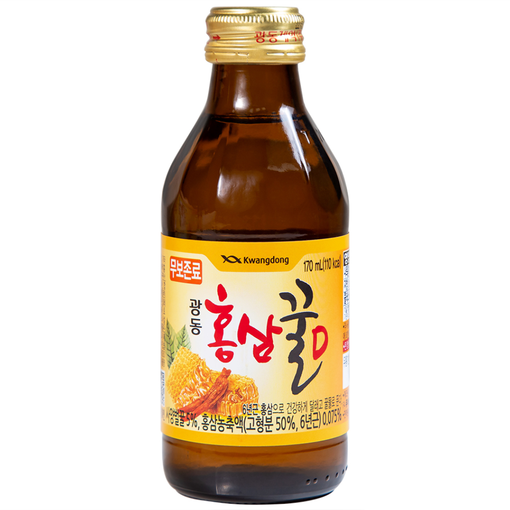 Hình ảnh Nước Hồng Sâm Mật Ong Kwangdong 170ml hỗ trợ tăng cường sức đề kháng (10 chai)