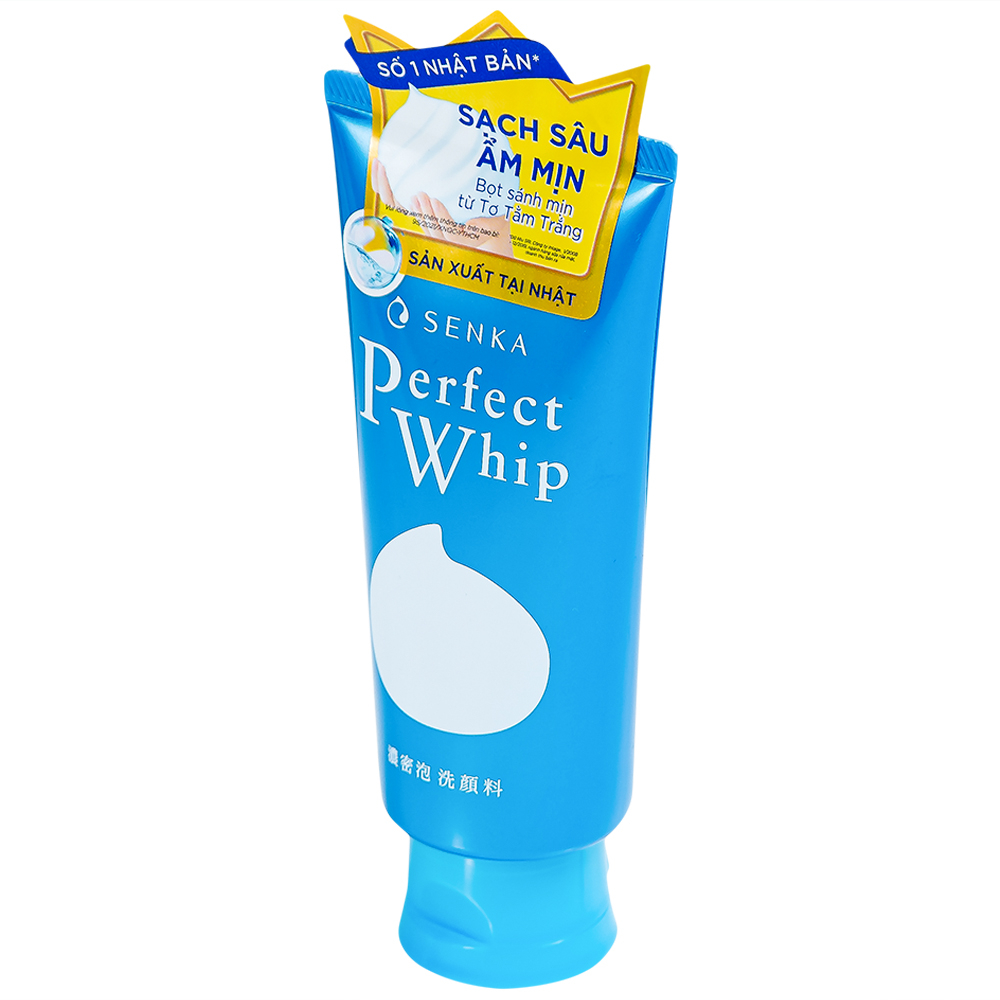 Hình ảnh Sữa rửa mặt tạo bọt Perfect Whip U Senka loại bỏ bụi bẩn, bụi mịn và bã nhờn (120g)