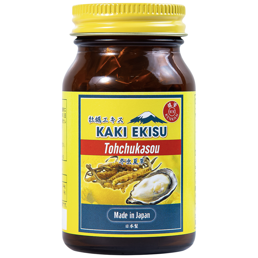 Hình ảnh Viên uống Kaki Ekisu Tohchukasou Kenkan hỗ trợ tăng cường sinh lý nam giới (60 viên)