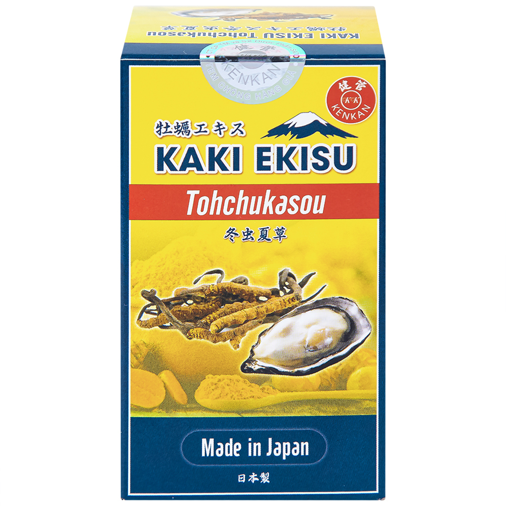Hình ảnh Viên uống Kaki Ekisu Tohchukasou Kenkan hỗ trợ tăng cường sinh lý nam giới (60 viên)