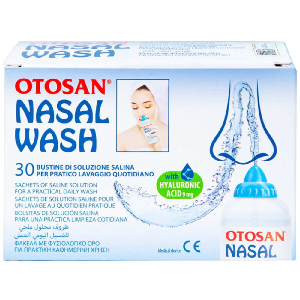 Hình ảnh Dung dịch muối rửa mũi Otosan Nasal Wash làm sạch sâu và giảm chứng viêm mũi dị ứng, cảm lạnh (30 gói)
