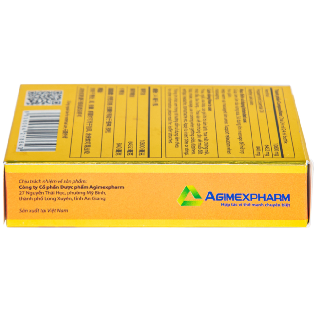 Hình ảnh Dầu gió lăn Red Lion Medicated Oil Yellow Agimexpharm ấm da vùng xoa, sử dụng massage hỗ trợ thư giãn (24ml)