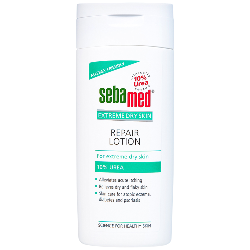 Hình ảnh Sữa dưỡng ẩm Extreme Dry Skin Repair Lotion 10% Urea Sebamed giảm khô, ngứa, bong tróc cho da khô, viêm da cơ địa (200ml)
