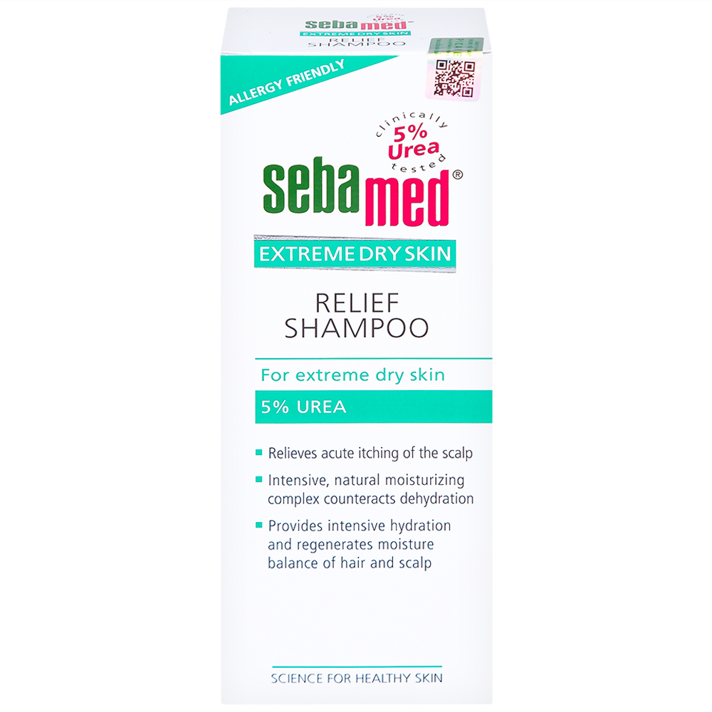 Hình ảnh Dầu gội đầu Extreme Dry Skin Relief Shampoo 5% Urea Sebamed giảm khô, ngứa  (200ml)