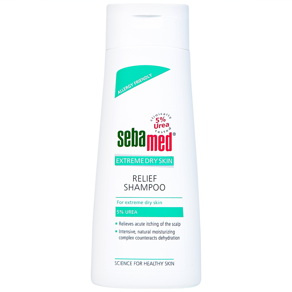 Hình ảnh Dầu gội đầu Extreme Dry Skin Relief Shampoo 5% Urea Sebamed giảm khô, ngứa  (200ml)