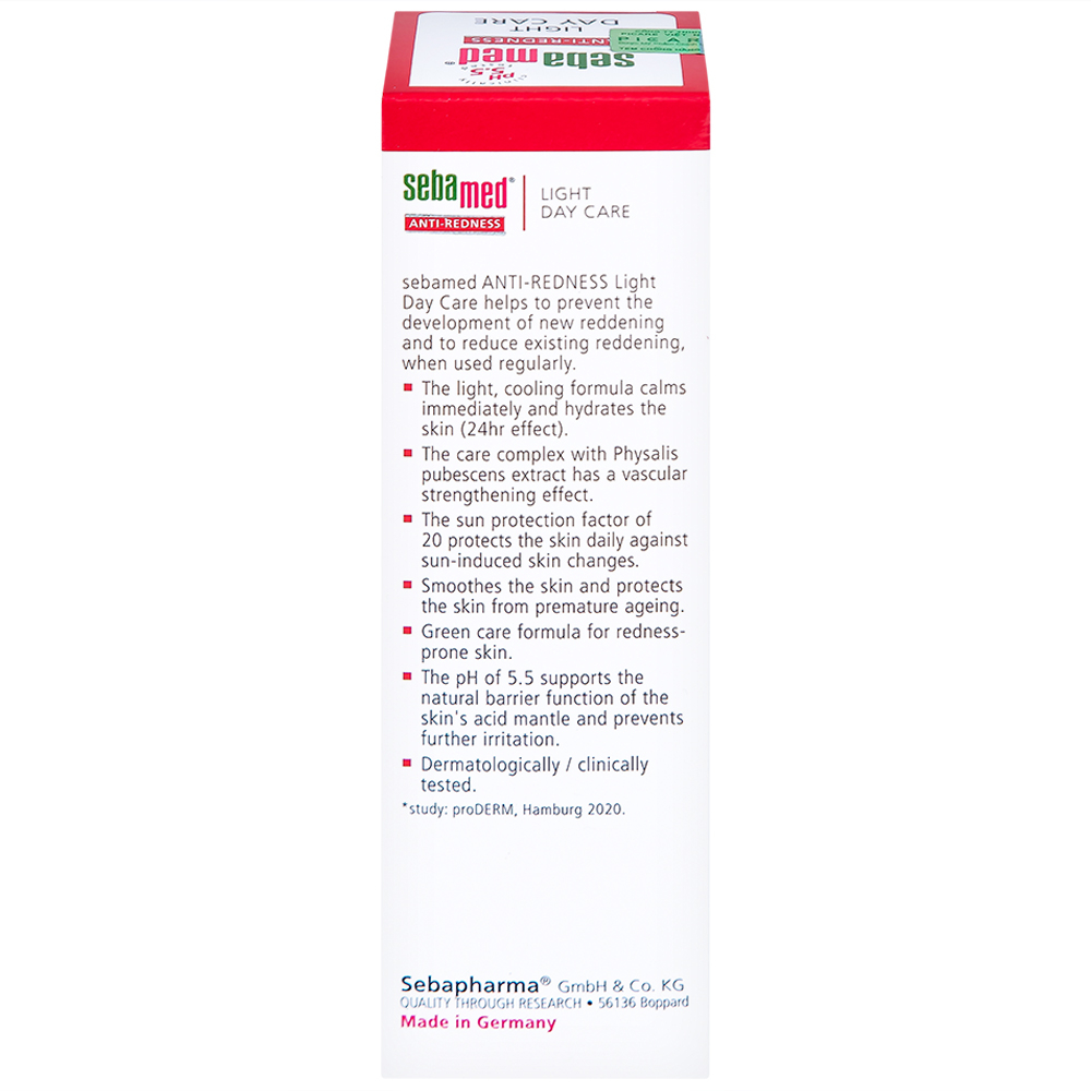 Hình ảnh Kem dưỡng ban ngày Sebamed Anti-Redness Light Day Care dành cho da rất nhạy cảm và dễ bị đỏ (50ml)