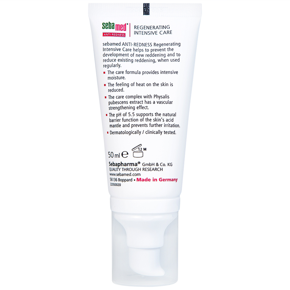 Hình ảnh Kem dưỡng tái tạo Sebamed Anti-Redness Regenerating Intensive Care cho da nhạy cảm, da dễ bị đỏ (50ml)