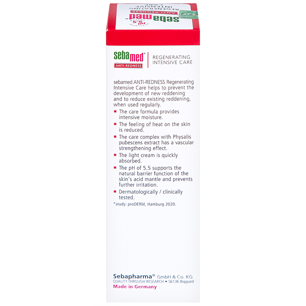 Hình ảnh Kem dưỡng tái tạo Sebamed Anti-Redness Regenerating Intensive Care cho da nhạy cảm, da dễ bị đỏ (50ml)