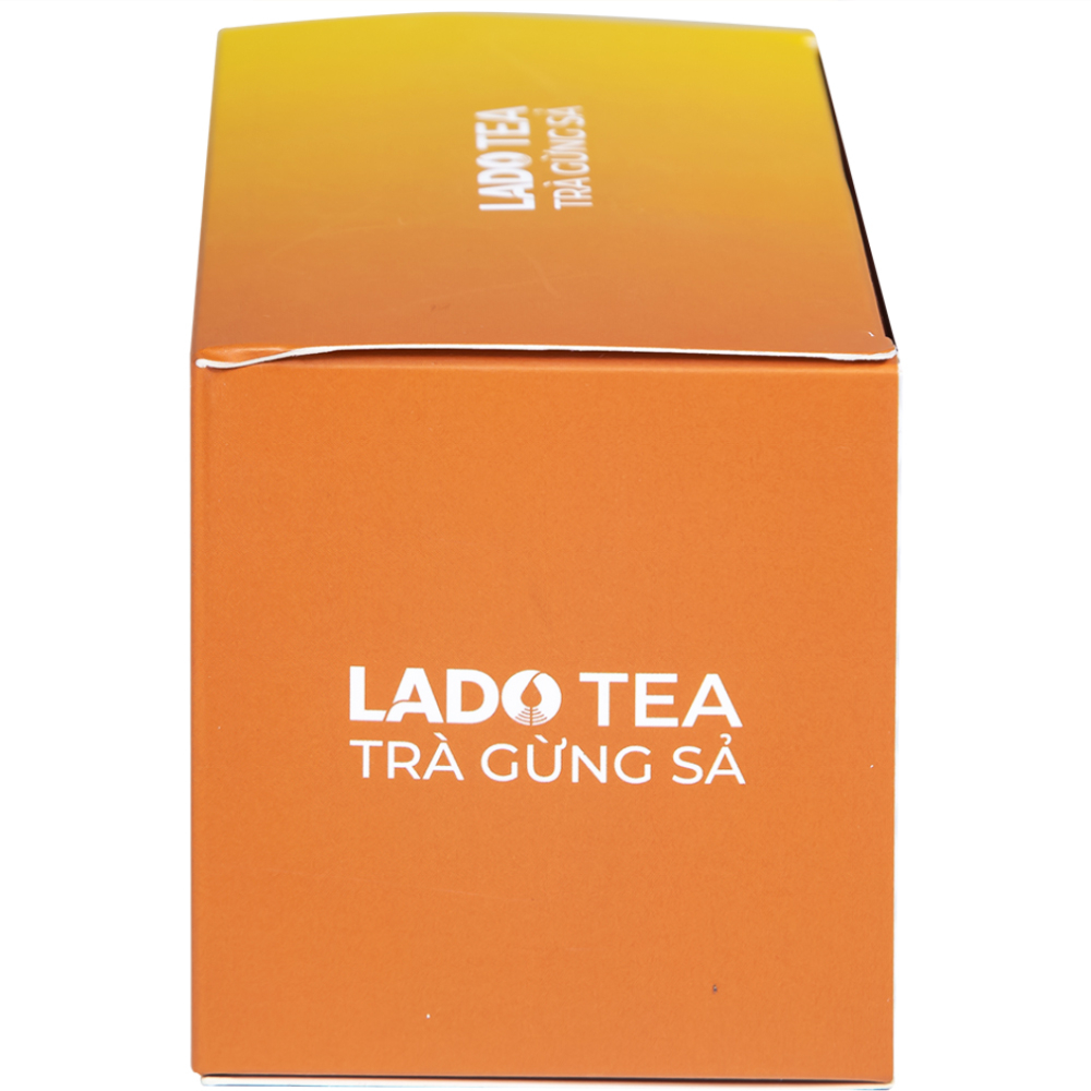 Hình ảnh Trà gừng sả Lado Tea Premium Ladophar hỗ trợ giảm các triệu chứng đau đầu (20 túi x 2g)