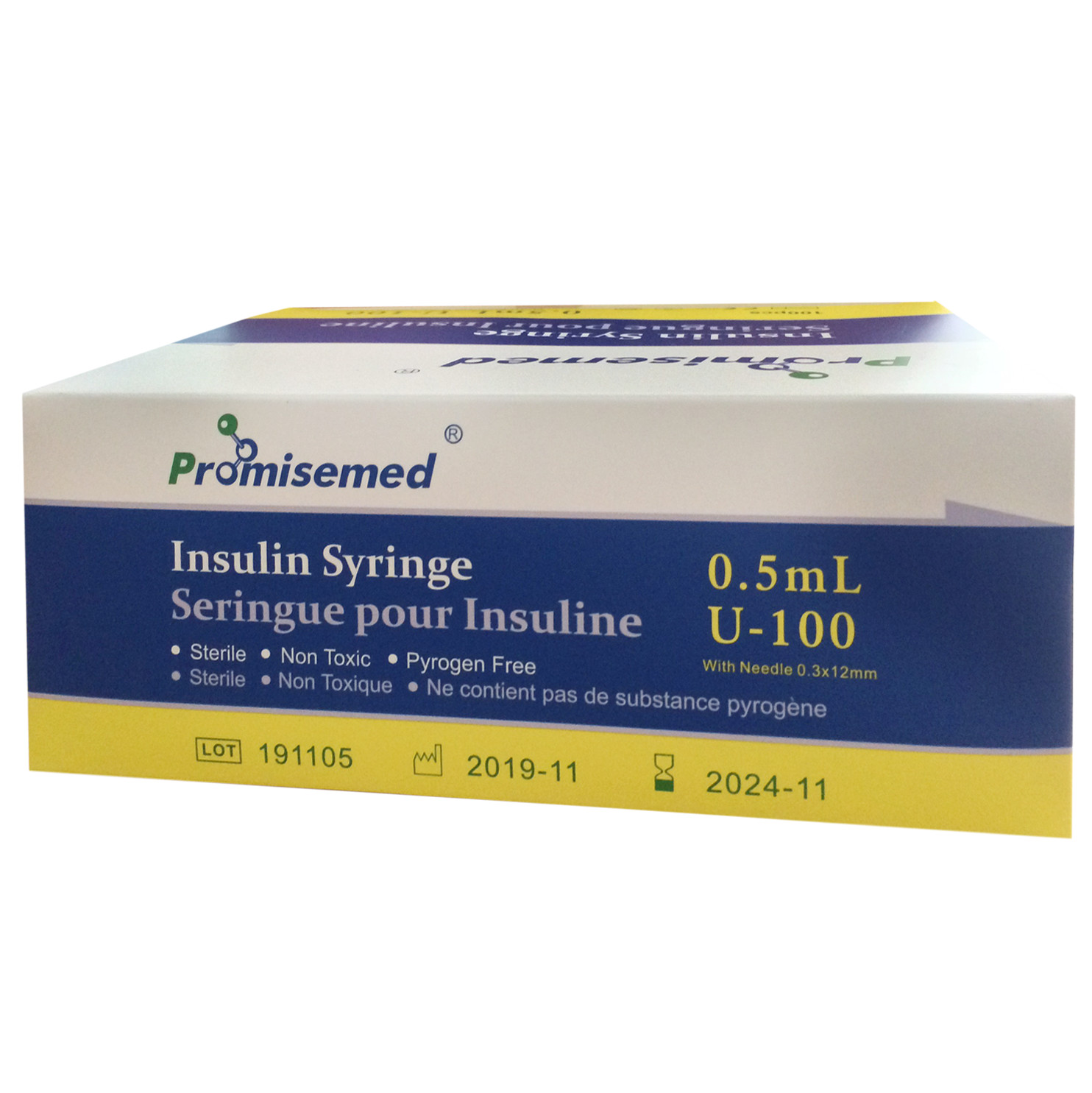 Hình ảnh Bơm tiêm Insulin Promisemed 31g Tân Hiếu dùng để tiêm insulin dưới da cho bệnh tiểu đường (100 cái)