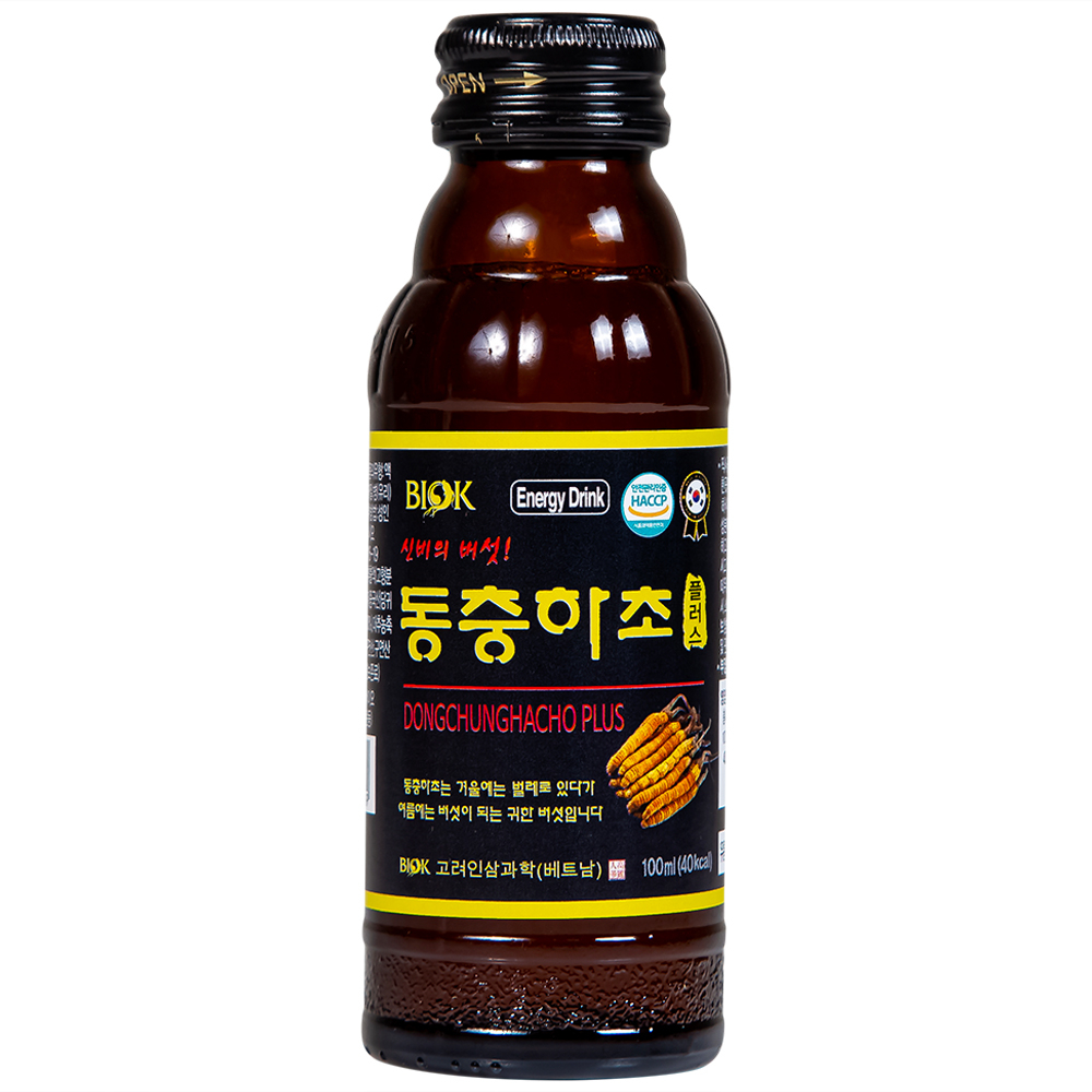 Hình ảnh Nước Đông Trùng Hạ Thảo DongChungHaCho Plus Biok hỗ trợ tăng sức đề kháng (10 chai x 100ml)