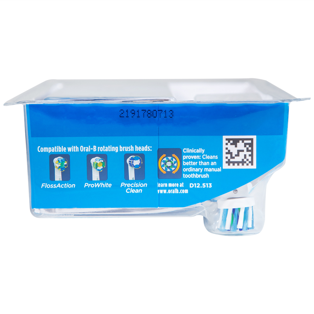 Hình ảnh Bàn chải đánh răng điện Oral-B Vitality Crossaction Blue làm sạch mảng bám trên răng