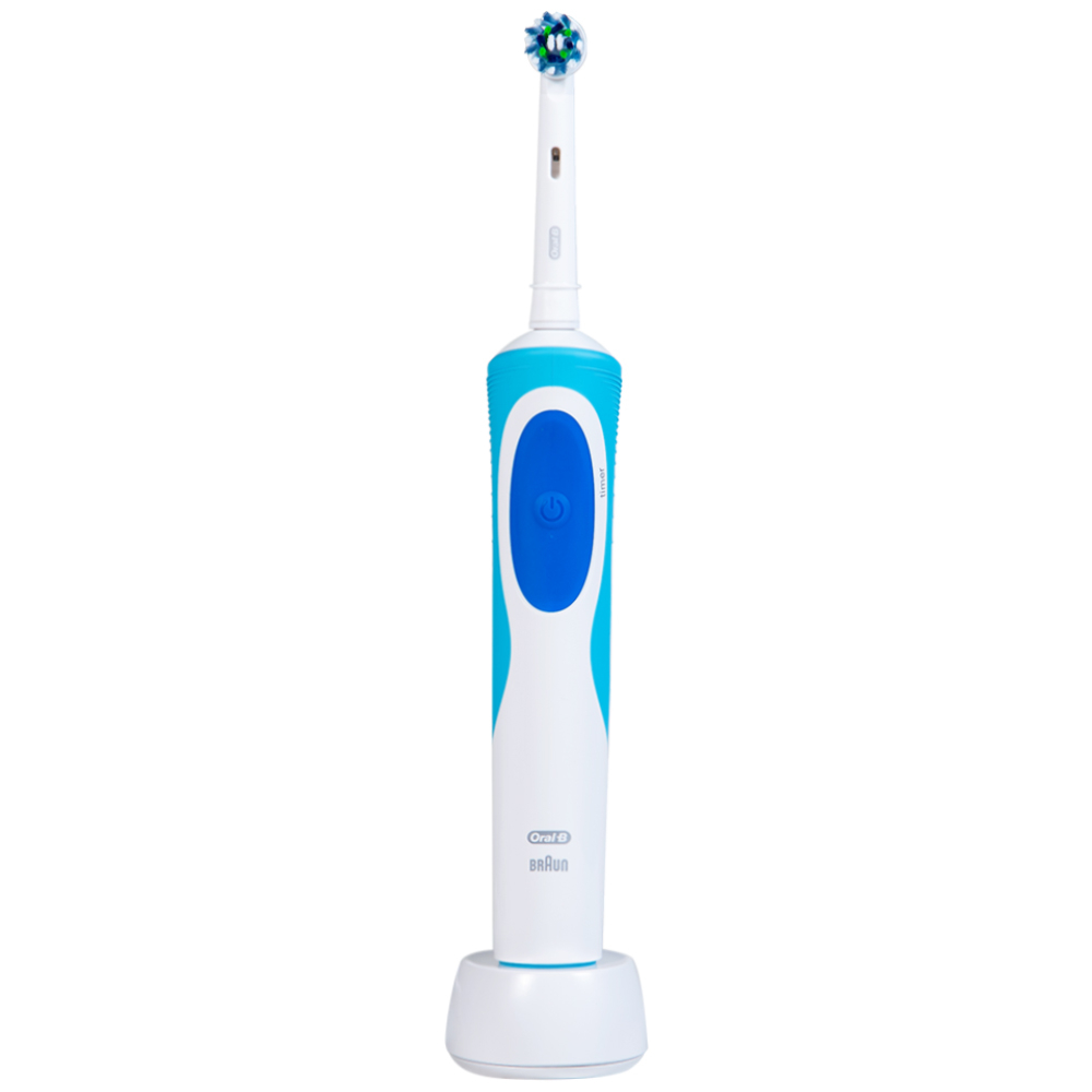 Hình ảnh Bàn chải đánh răng điện Oral-B Vitality Crossaction Blue làm sạch mảng bám trên răng