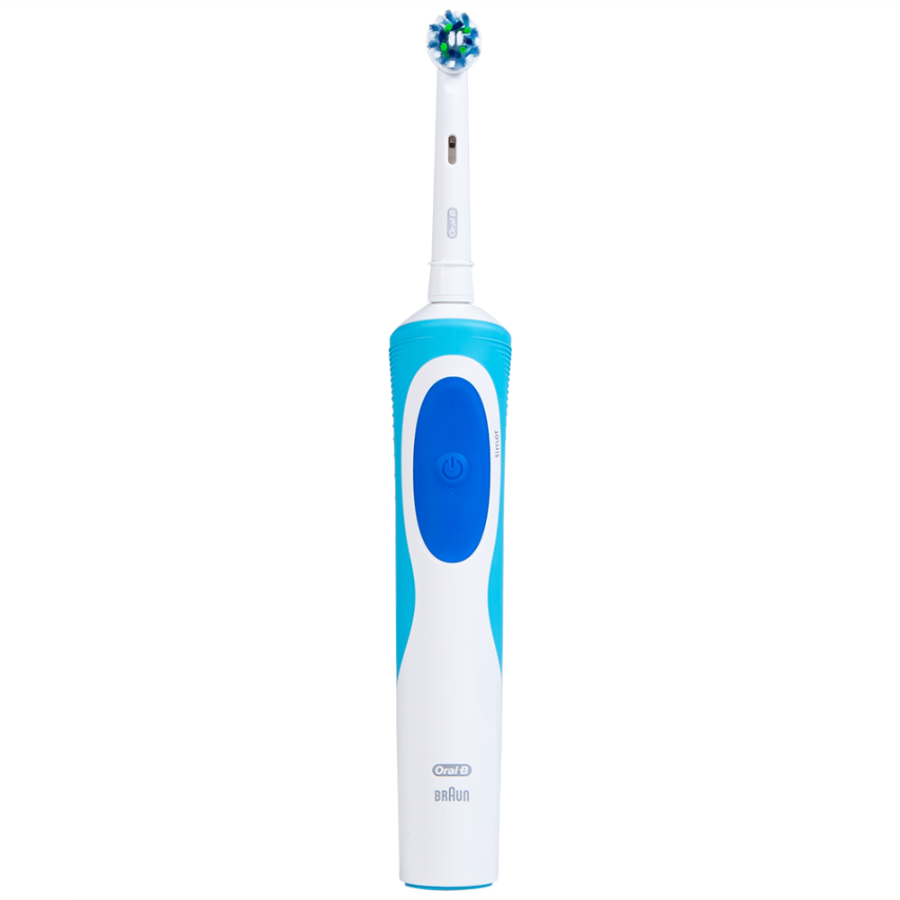 Hình ảnh Bàn chải đánh răng điện Oral-B Vitality Crossaction Blue làm sạch mảng bám trên răng