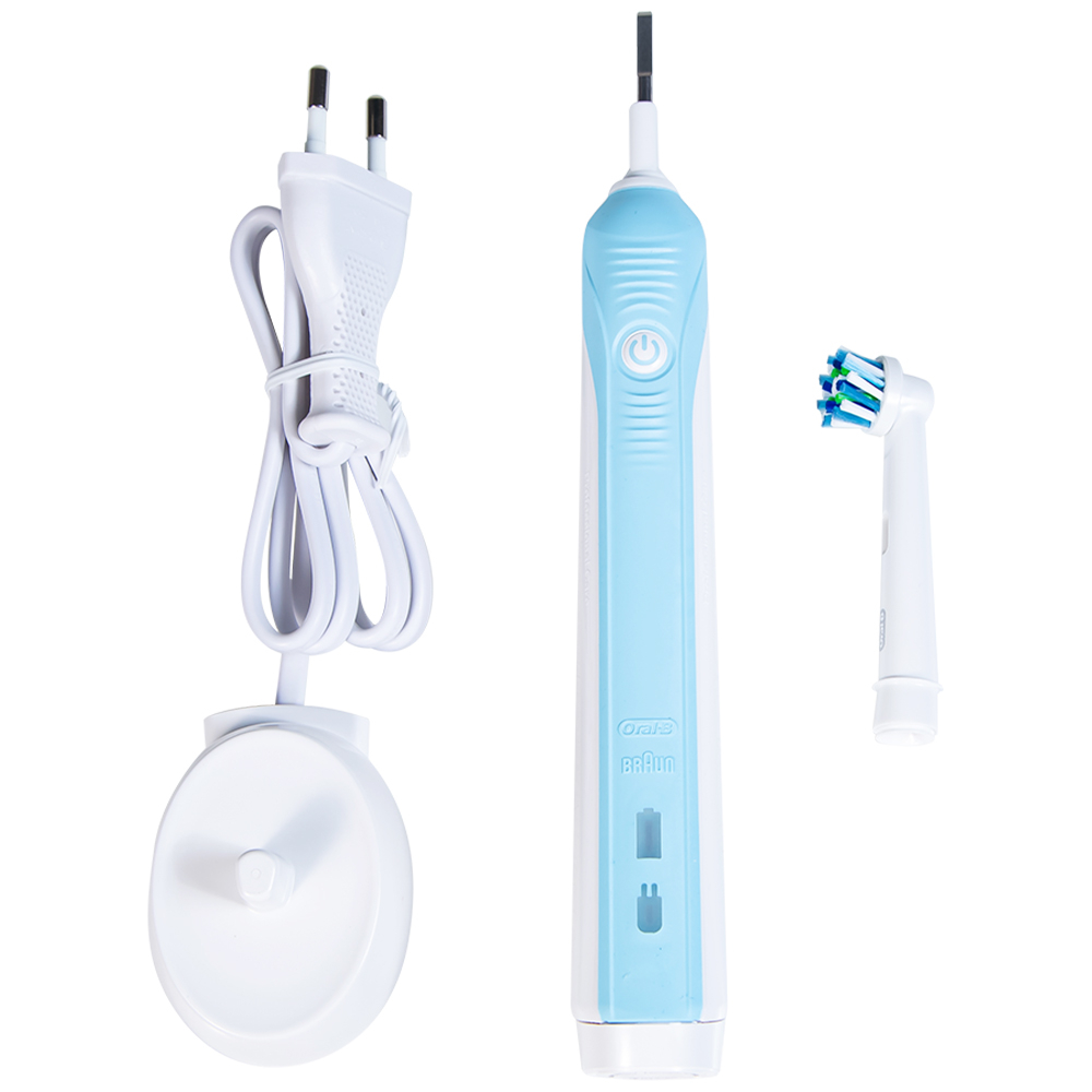Hình ảnh Bàn chải đánh răng điện Oral-B Pro 500 Crossaction loại bỏ các mảng bám và vết ố trên răng